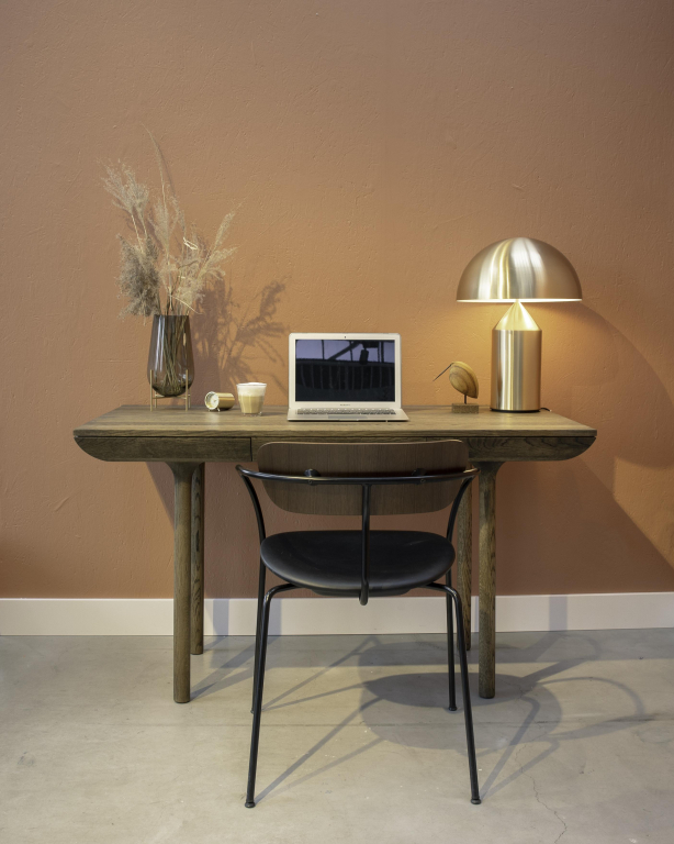 Oluce Atollo tafellamp H50 satijn goud