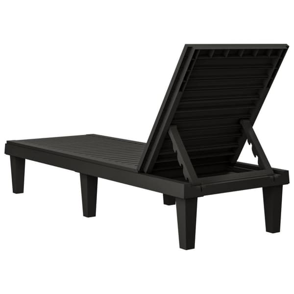 vidaXL Solseng svart 155x58x83 cm polypropylen