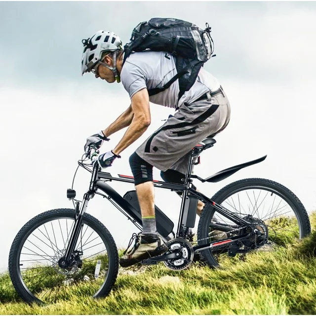 Bicicleta elétrica Gocio 500W, aro 26, para adultos, com sistema de controle de cruzeiro, bicicleta elétrica de montanha com bateria removível de íon-lítio de 375Wh, autonomia de 80 km, 21 velocidades, bicicleta urbana para homens e mulheres.