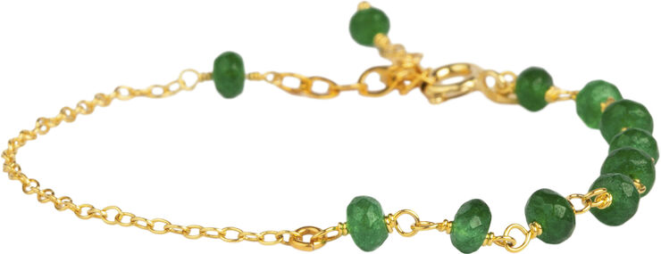 BeChristensen Anne Green Calcedony Bracelet - Gold Gold