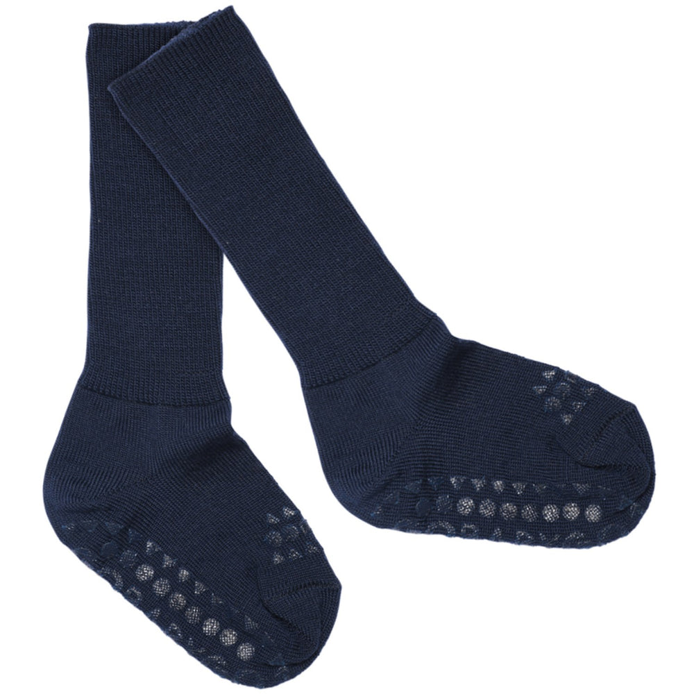 Køb Gobabygo Midnight Blue Non-Slip Strømper I Merino Uld