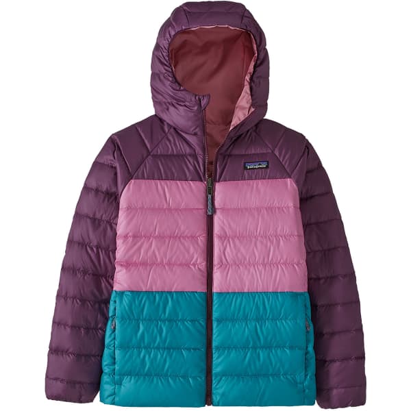 Doudoune ski PATAGONIA K'S REVERSIBLE DOWN SWEATER HOODY PLANET PINK