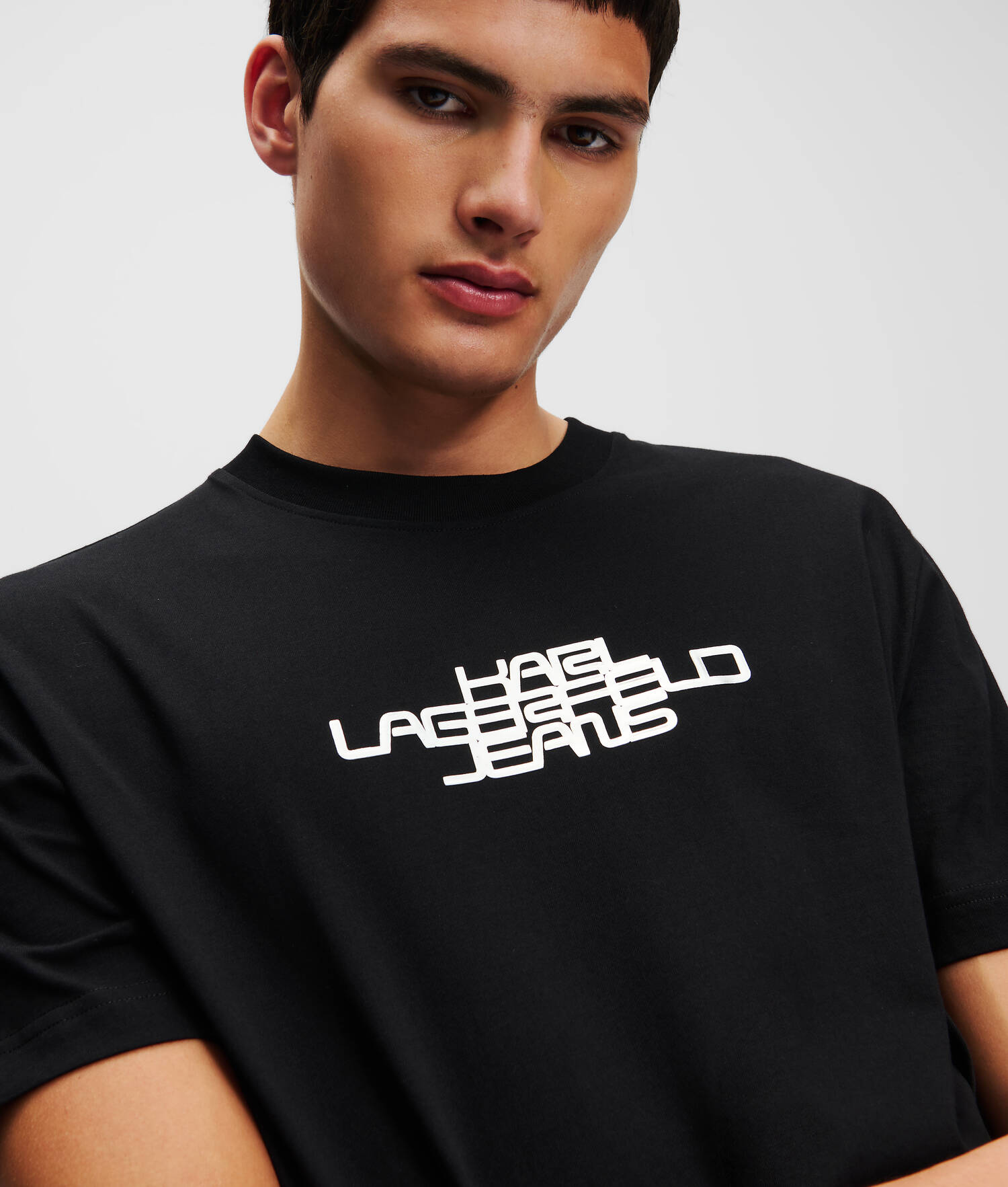 T-SHIRT À LOGO EN ALUMINIUM KLJ