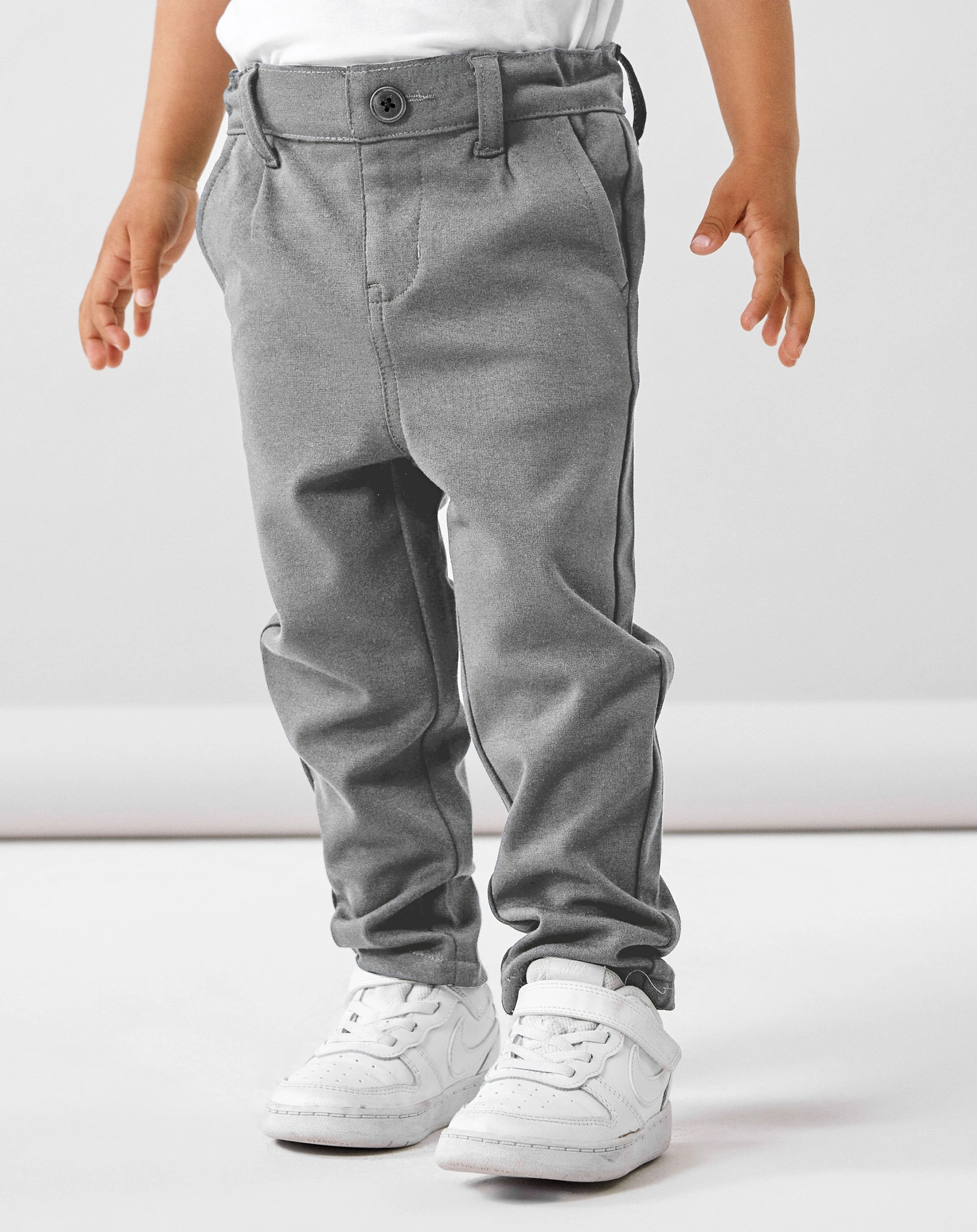 Chinohose NMMSILAS COMFORT 1150-GS in medium grey melange