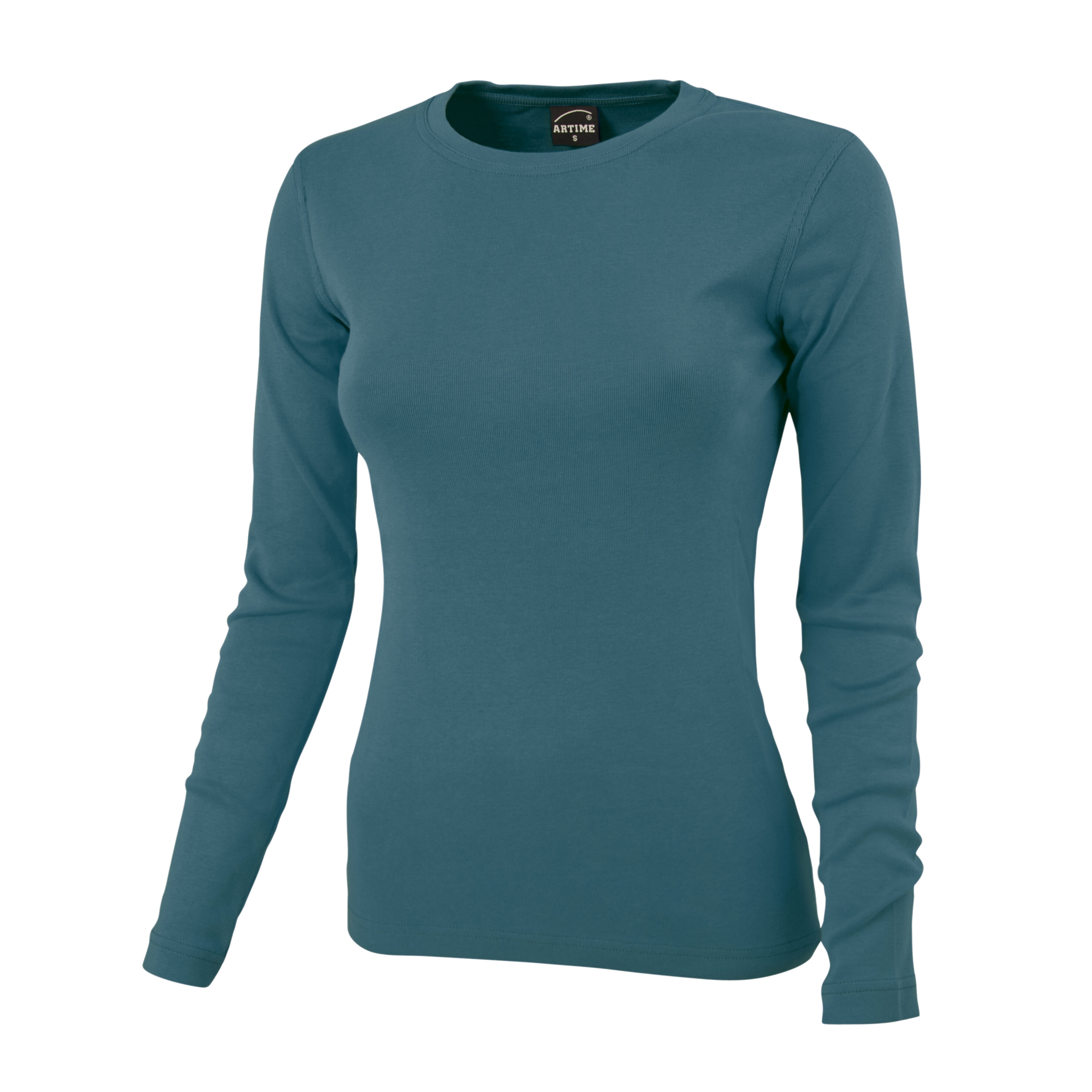 Rundhals-Shirt langarm
