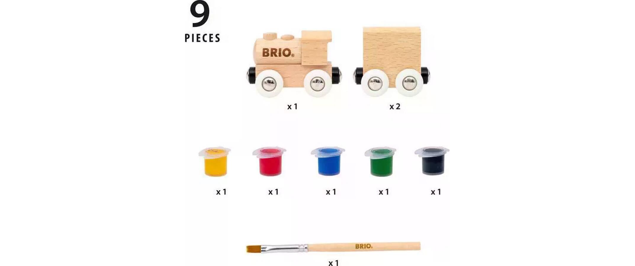Brio Paint TrainHolzzug zum Anmalen