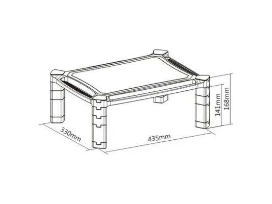 Techly ICA-MS 401, Sort, 33 cm (13