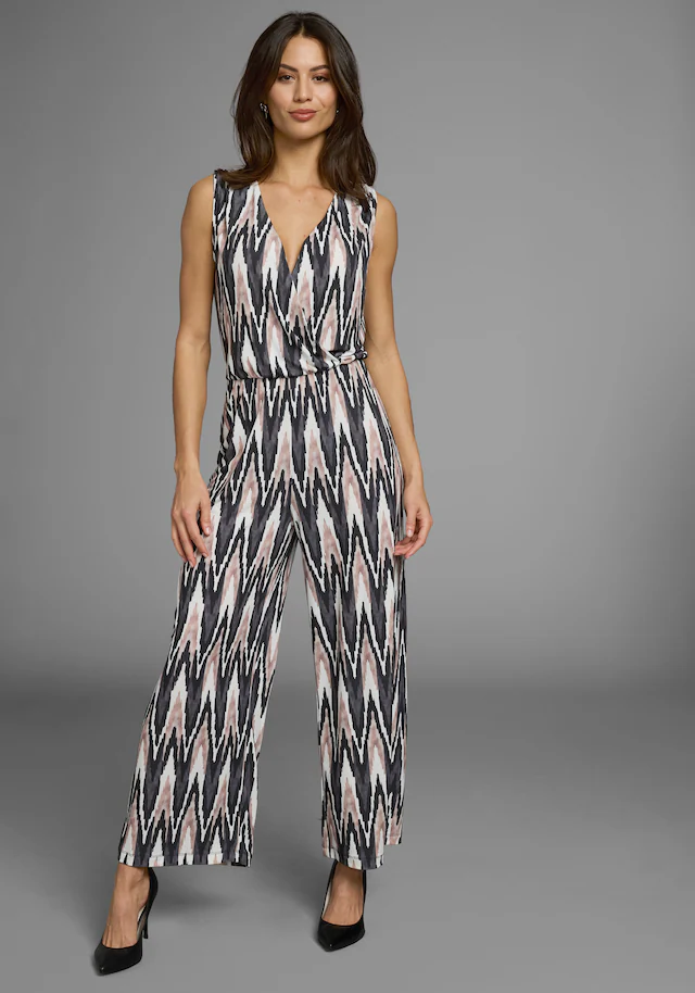 Laura Scott Jumpsuit , Oberteil in Wickeloptik mit elastischen Bund