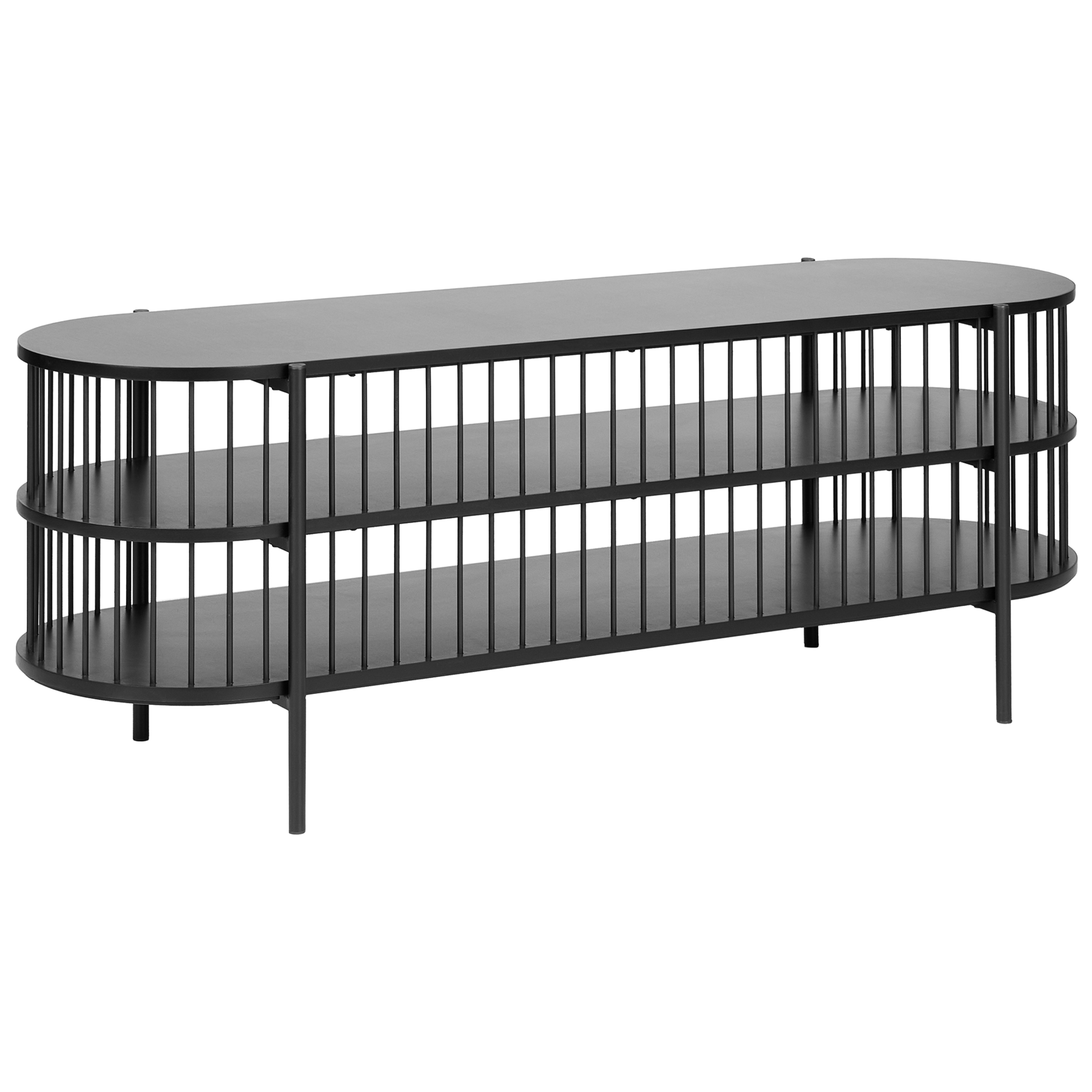 Beliani - BIRSON - TV-meubel - Zwart - MDF