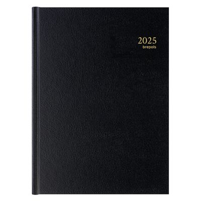 Agenda Santex Bremax - 1 jour par page - 21 x 29 cm - noir - Brepols