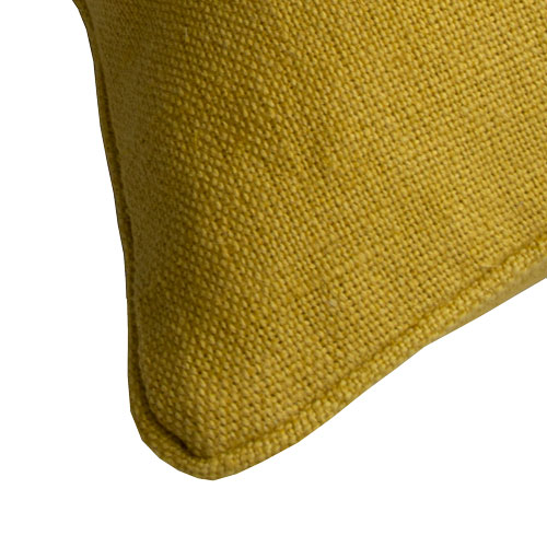 Kussen basic linnen/katoen ochre