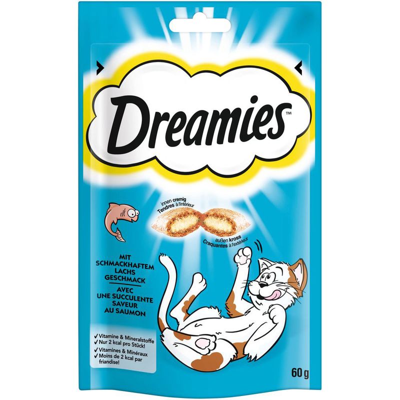 Friandises Dreamies Catisfactions, saumon à prix discount sur bitiba.fr