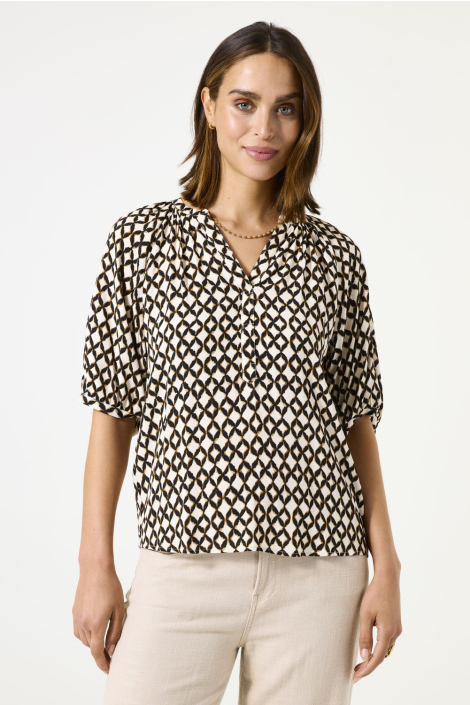 Garcia ecru dames blouse