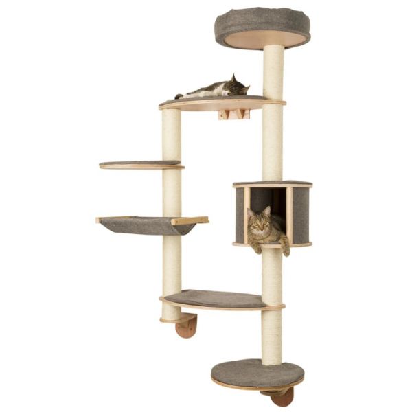 Kerbl Árvore de Parede para Gatos Dolomit Xl Tofana Cinza 185 cm 81541 - 415631