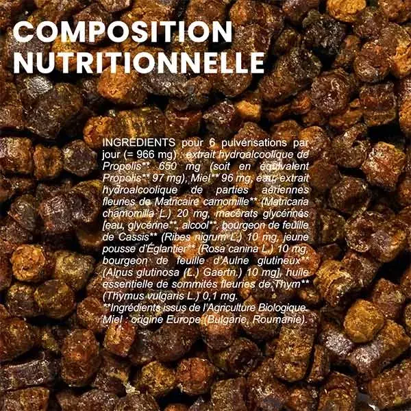 Gomas de Própolis Orgânicas Santarome para Aliviar a Garganta 45g