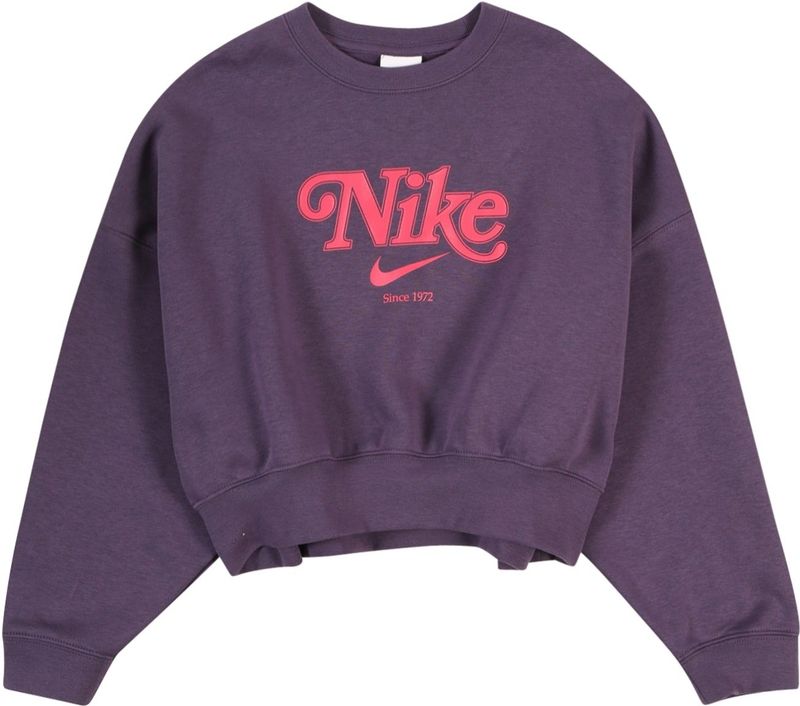 Nike Kort sweatshirt van fleece voor meisjes - Paars