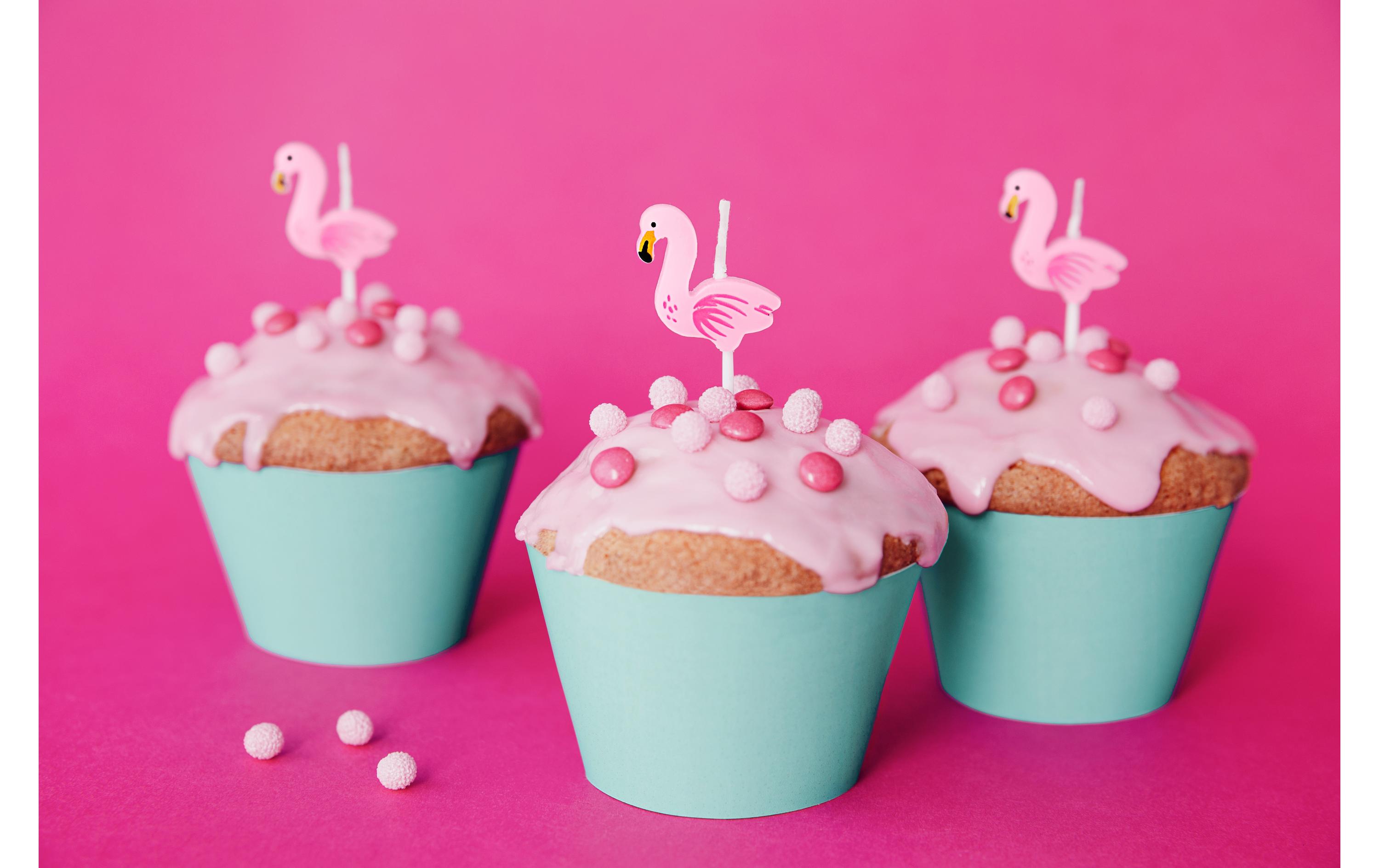 Kerze Flamingos 5 StückGeburtstagskerzen