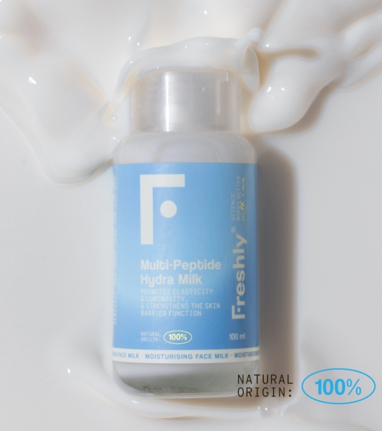 Freshly Cosmetics - Leite facial hidratante Multi-Peptide Hydra Milky