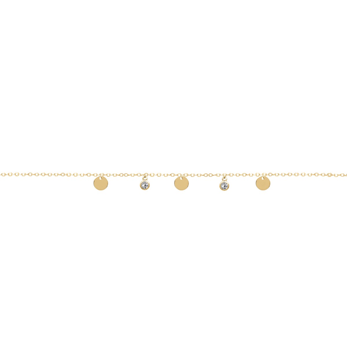 Bracelet plaqué or oxyde