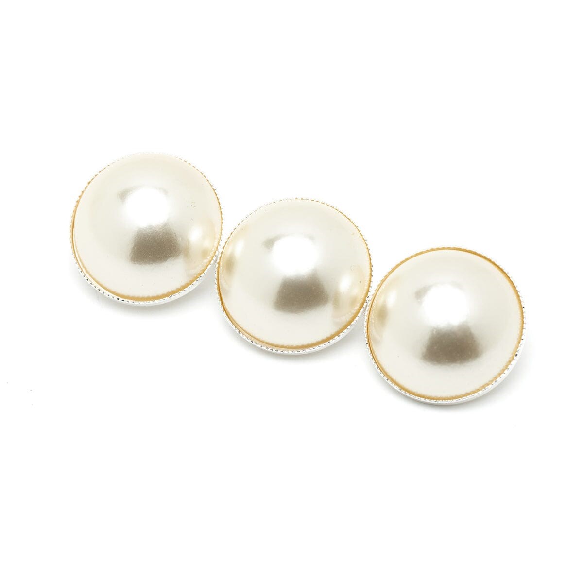 maxi broche perles plaqué argent - NÉLYA