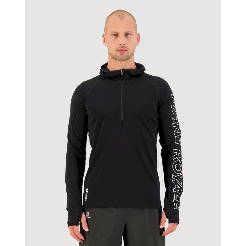 Temple Merino Air-Con Hood - Maillot thermique laine mérinos homme