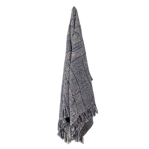 Bloomingville Bresso Plaid, Blue, 130x160 cm