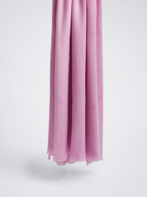 Pashmina feita com materiais reciclados - Rosa
