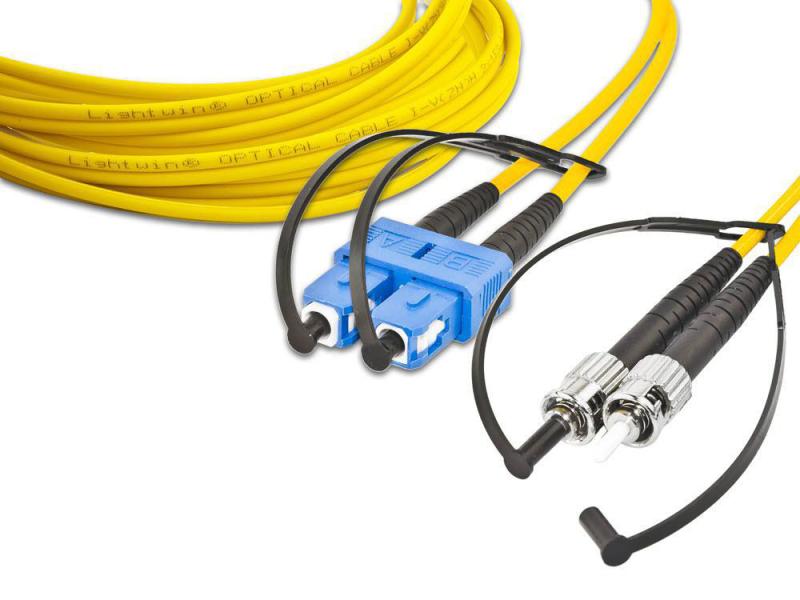 Lightwin LWL-Patchkabel Singlemode SC – ST, OS2, Duplex, 3 Singlemode SC-ST Duplex OS2 3 m