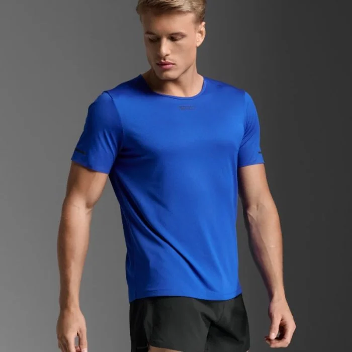 2XU Herre T-shirts Light Speed Tech Tee Blå