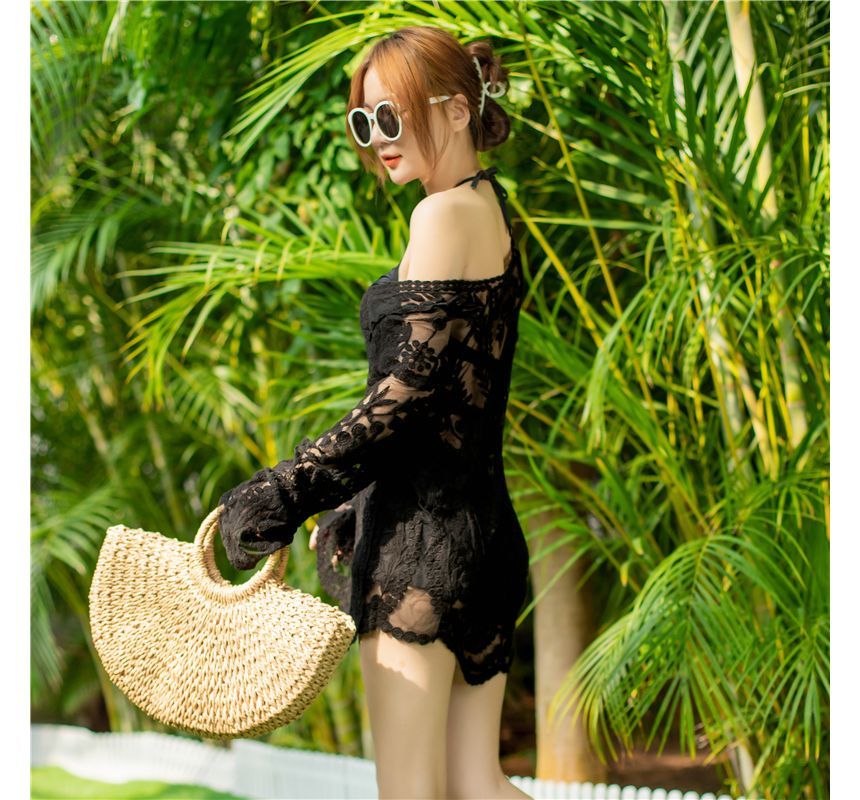 Sancus - Halterbikinitop / zwemrok / cover-upjas / set