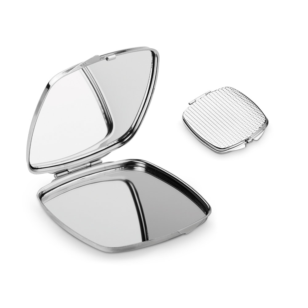 hi!dea 94860 - Double miroir de sac à main en métal