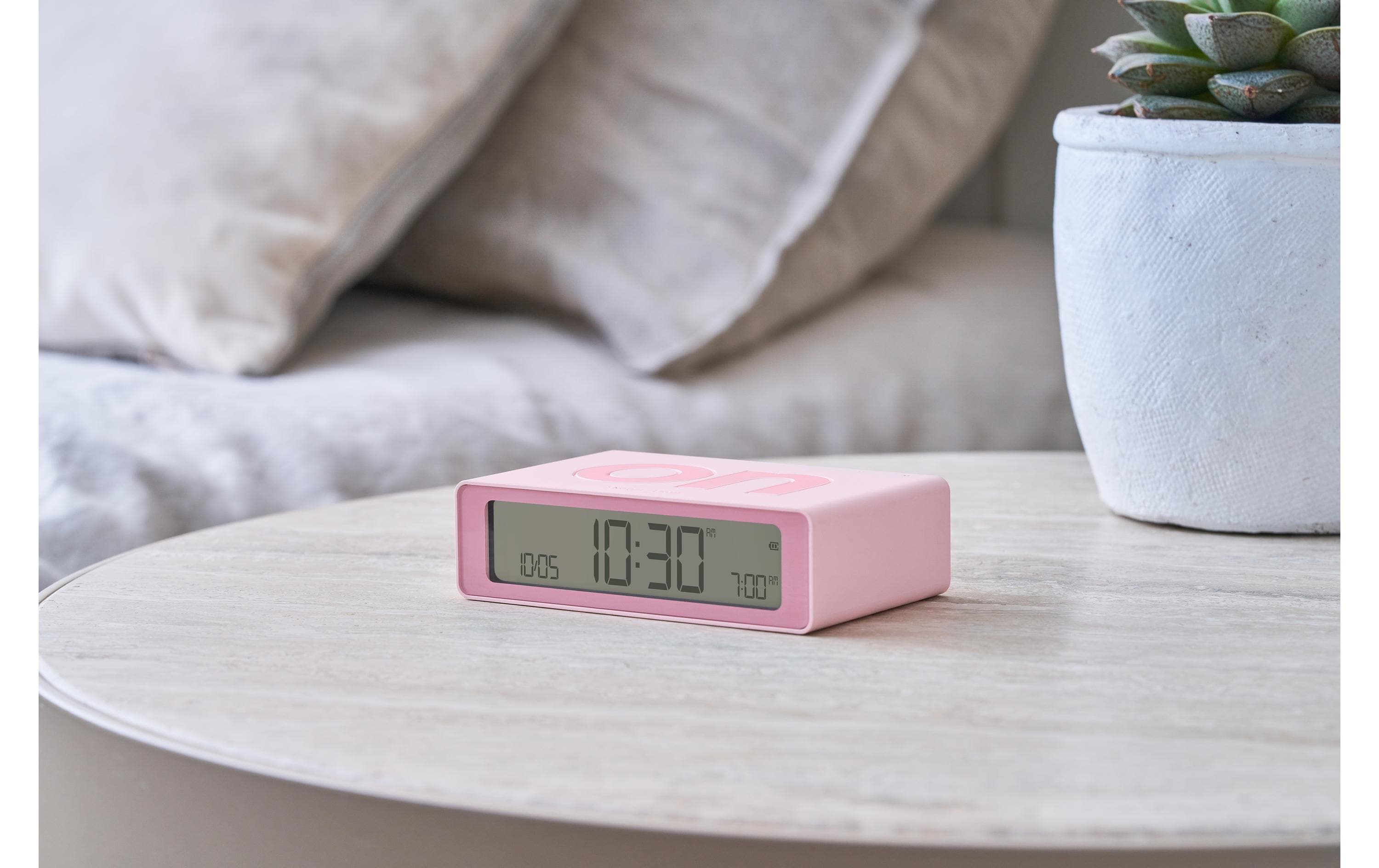 Digitalwecker Flip Mini Light PinkMini LCD-Wecker mit Umkehrfunktion (On/Off)