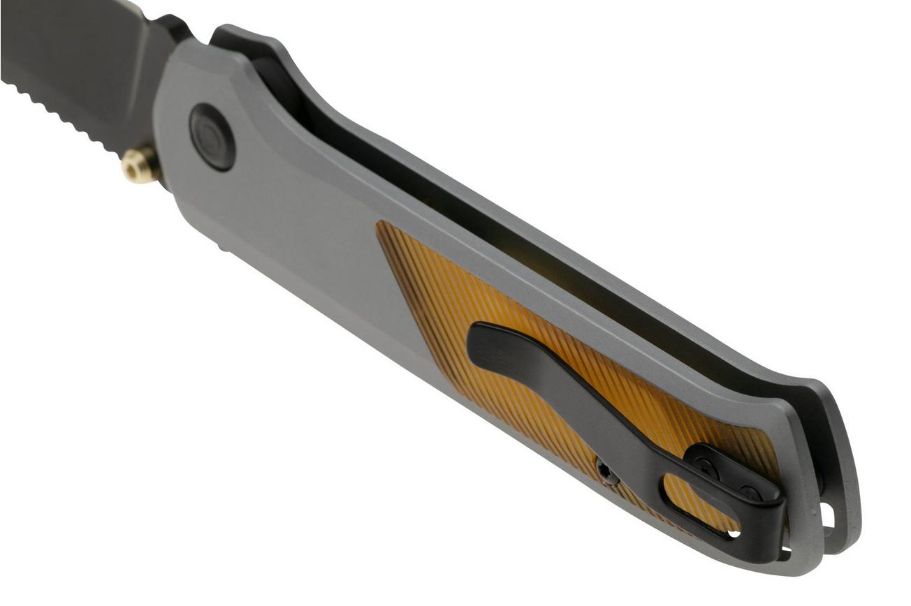 Flytanium Arcade Shark-Lock 1312 Black DLC, Aluminum Gunmetal Ultem Inlays, zakmes
