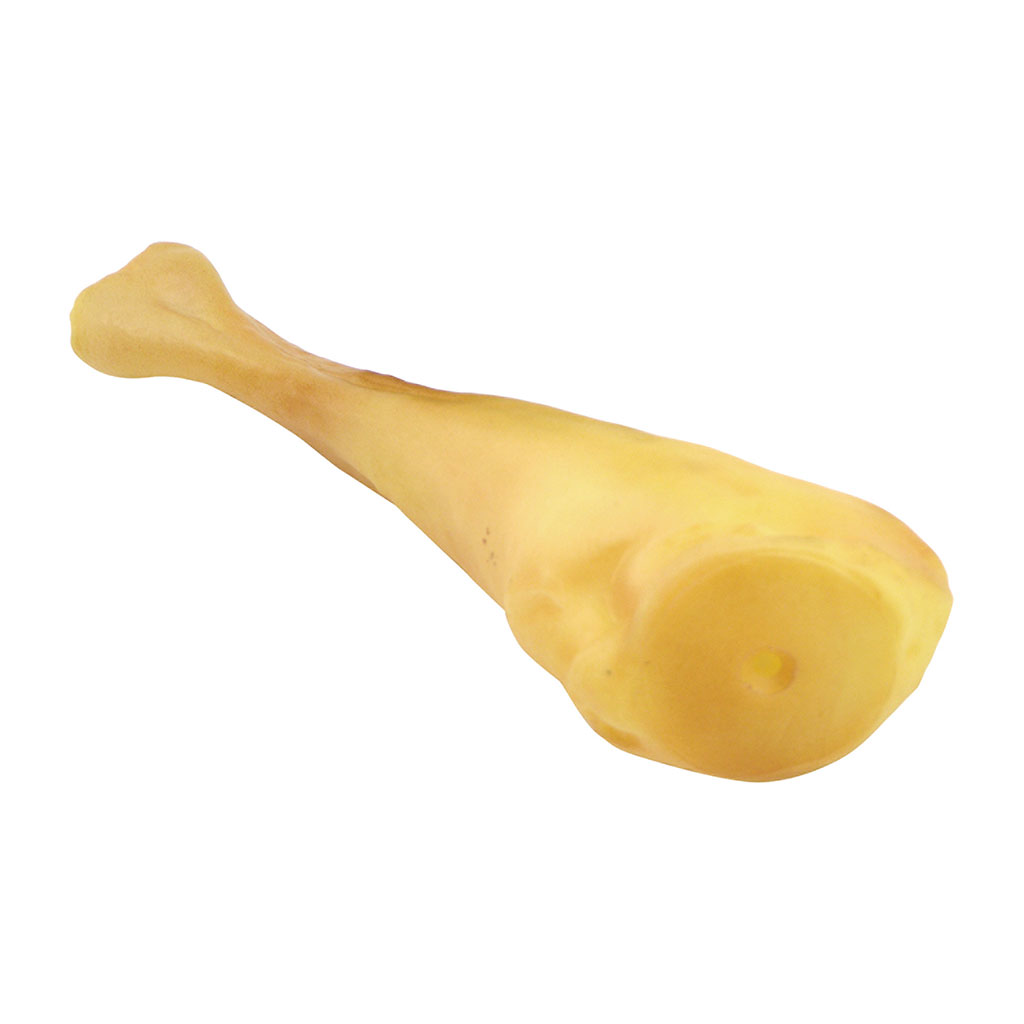 Jouet cuisse de poulet chien 19cm
