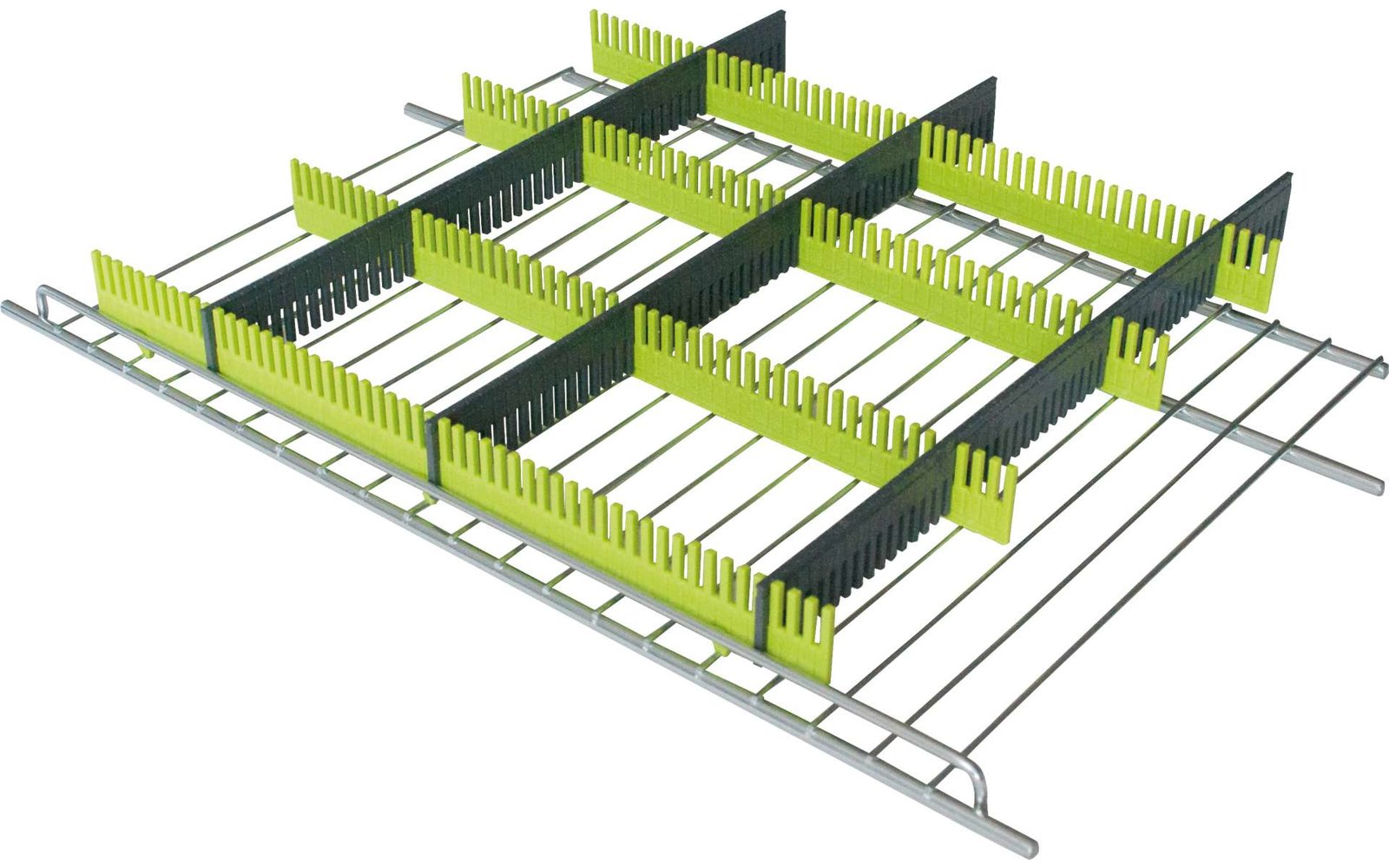 Purvario by Dörr Stauleisten für Kühlschränke 8er Set anthrazit / lime