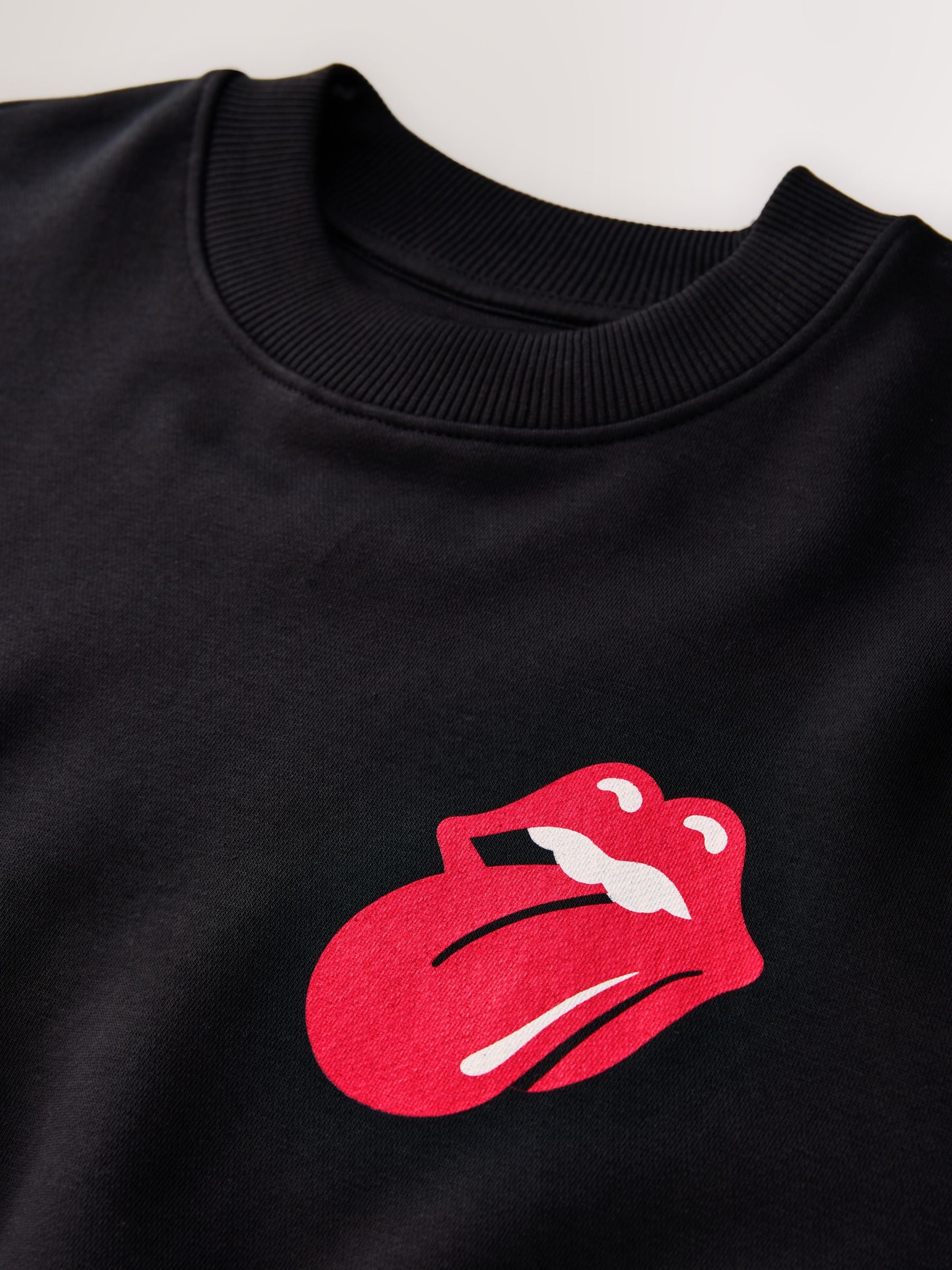 Zwart - Rolling Stones Licence Graphic Print Crew Sweatshirt