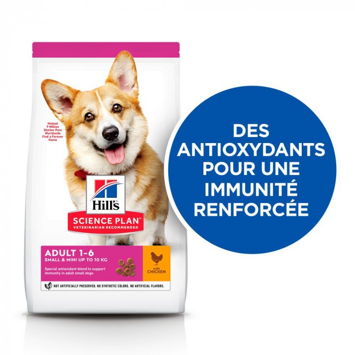 HILL'S Science Plan Small & Mini Adult au Poulet - Croquettes pour chien