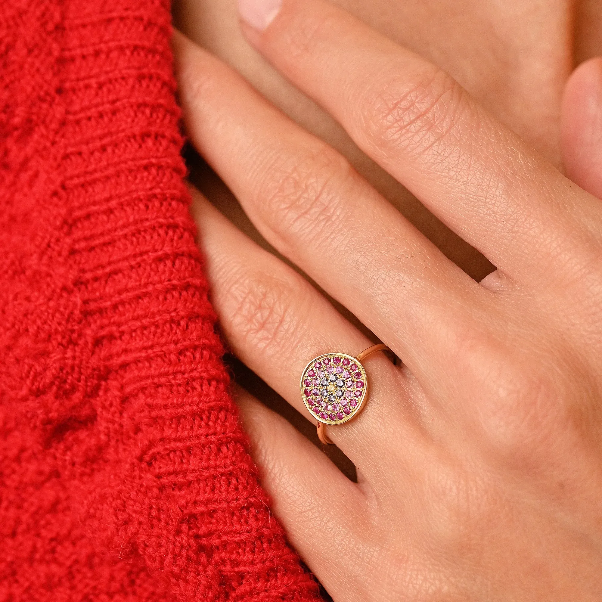 Bague Yellowstone 1 Rouge Sophie d'Agon