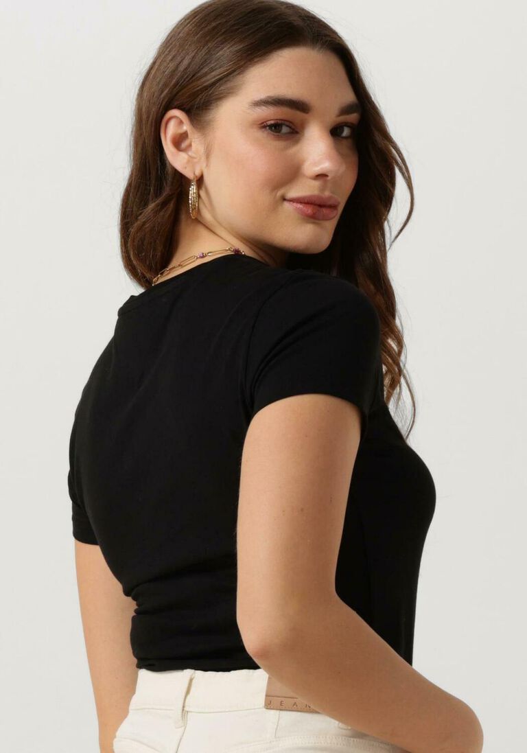 TOMMY JEANS zwarte tommy jeans t-shirt tjw slim essential logo