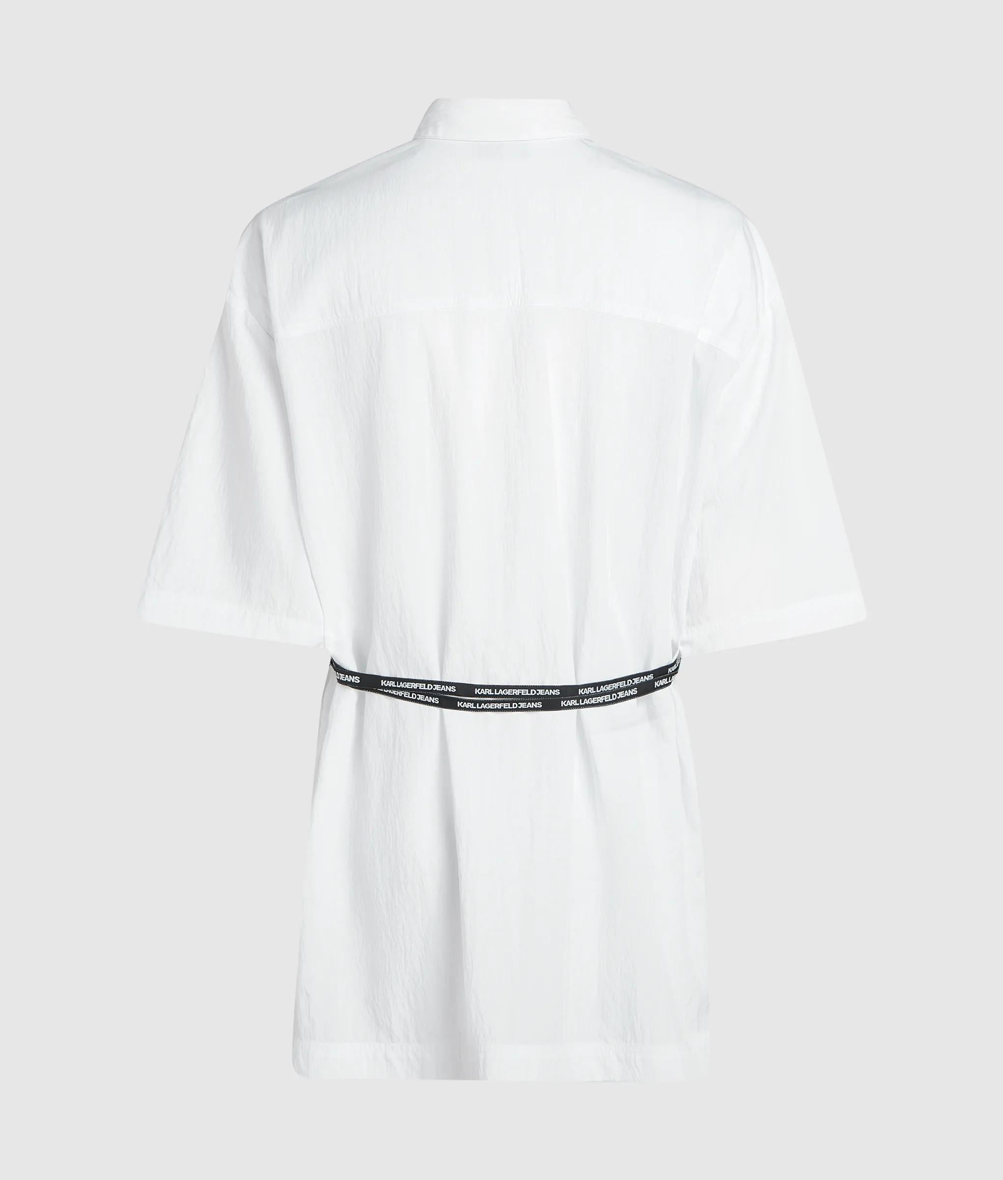 Shirt met korte mouwen en stropdas