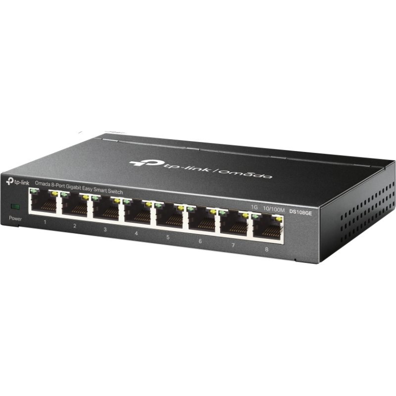 TP-Link Omada DS108GE commutateur réseau Non-géré Gigabit Ethernet (10/100/1000) Noir