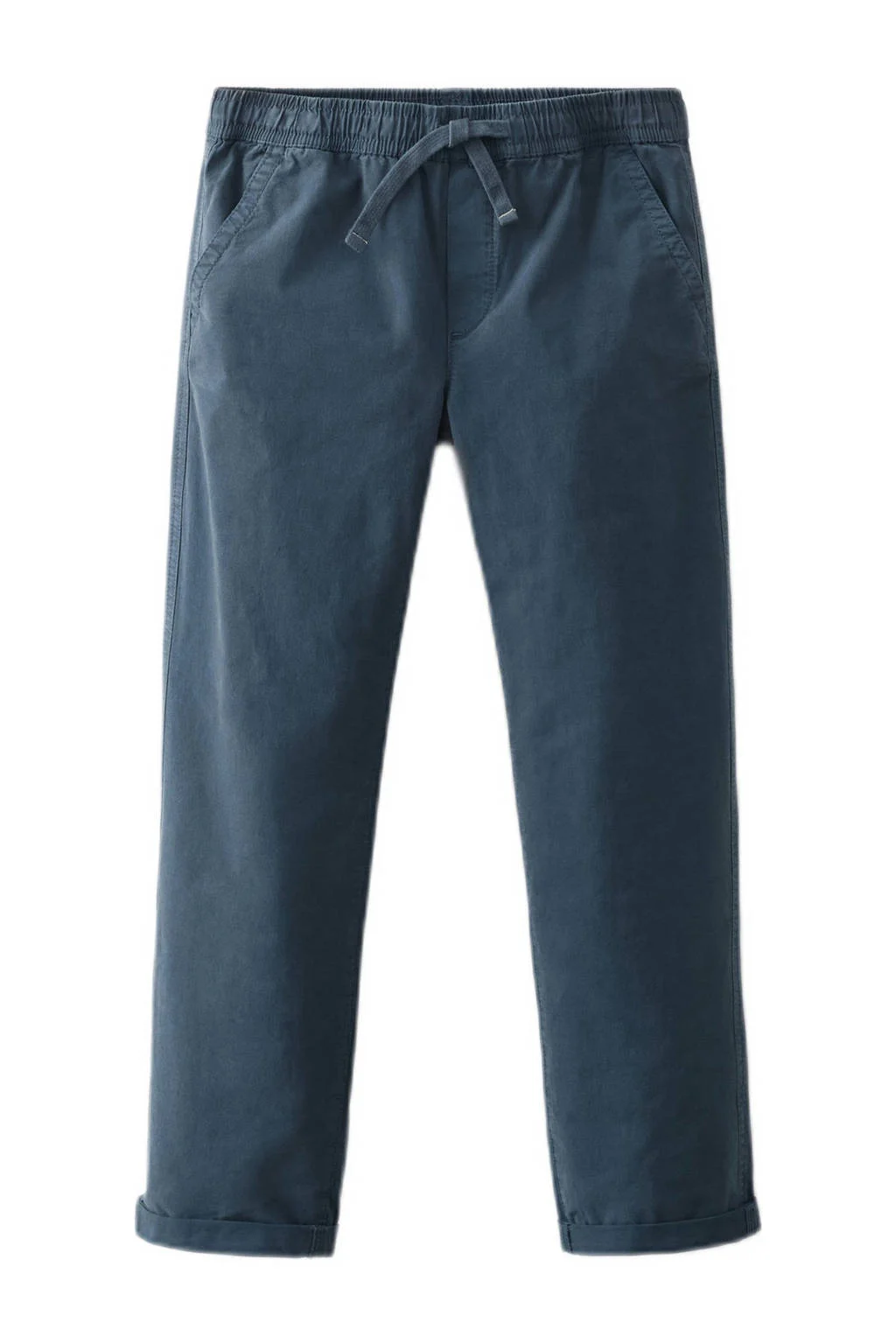 Mango Kids regular casual broek donkerblauw