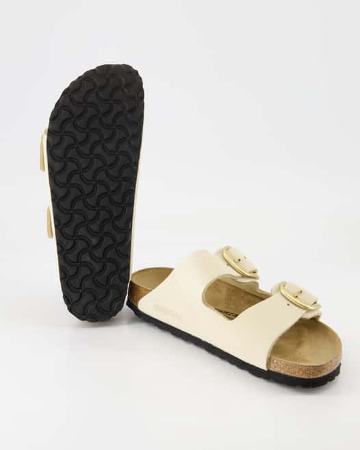 Birkenstock Arizona Big Buckle Pantoletten in Beige