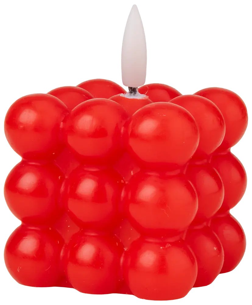 LED Bobbellys 5,5 cm Rød