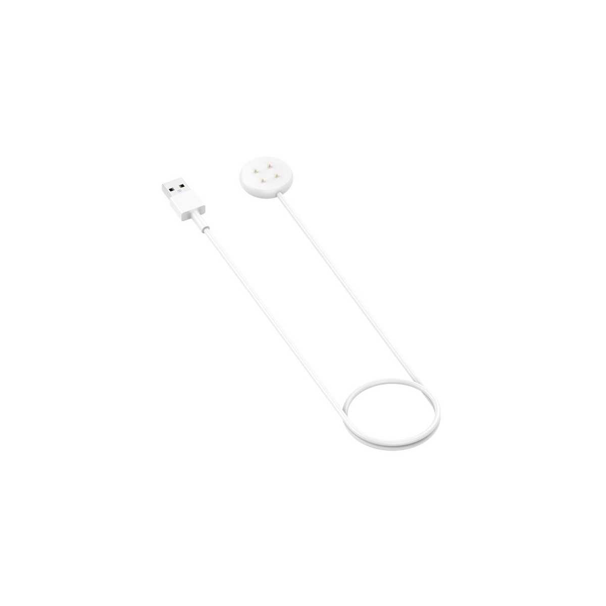 Lader til Google Pixel Watch 2 - USB 1m - Hvit