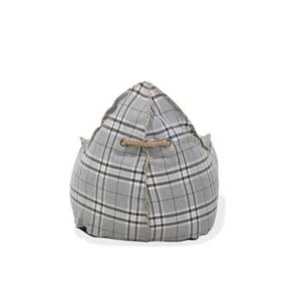 Beliani Zitzak DROP LINEN - Grijs polyester