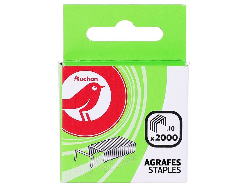 AGRAFOS N.10 AUCHAN 2000 UNIDADES