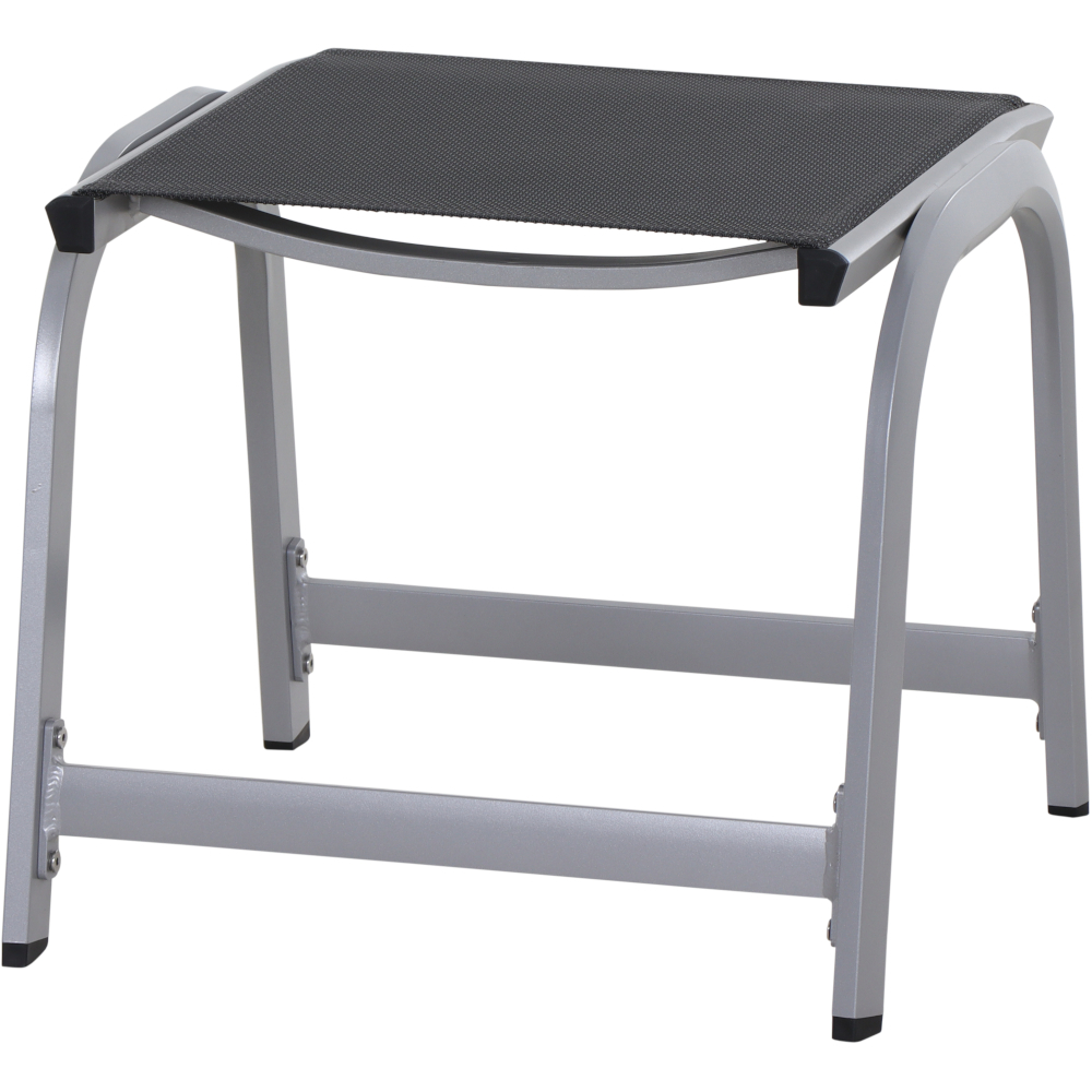 Hocker TESORO - anthrazit-silber