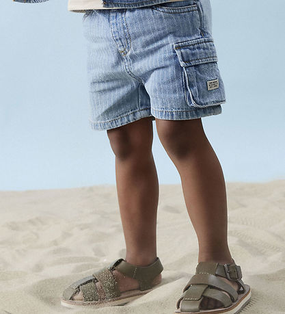 Name It Shorts - NmmRyan - Light Blue Denim/STREIFEN