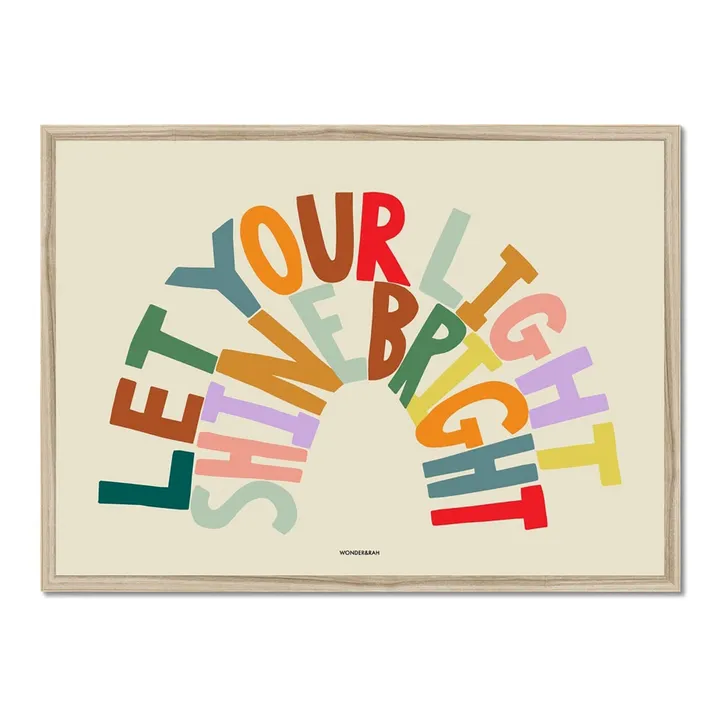 Wonder & Rah Affiche Shine Bright